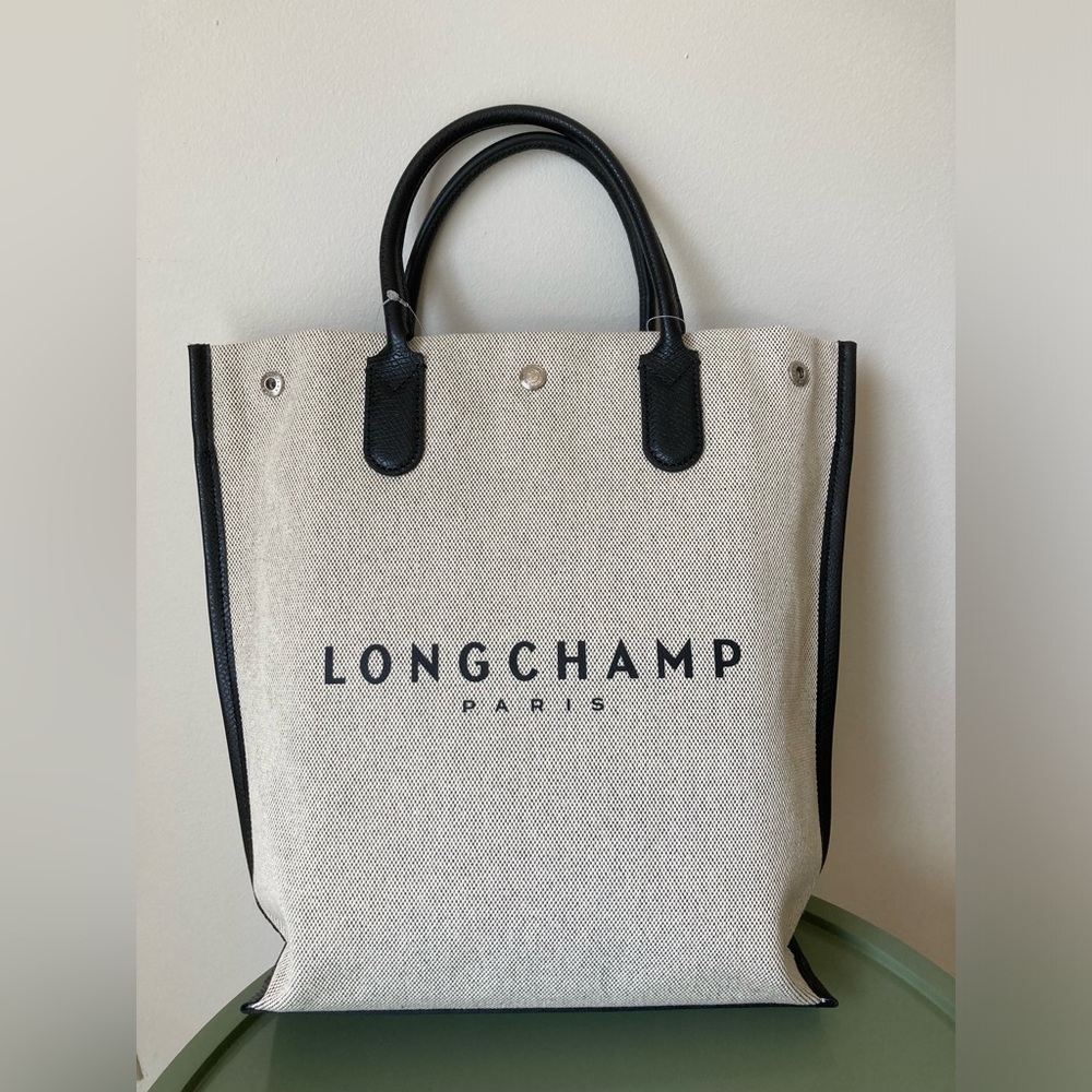 NEW LONGCHAMP ESSENTIAL MEDIUM CANVAS TOTES BAG